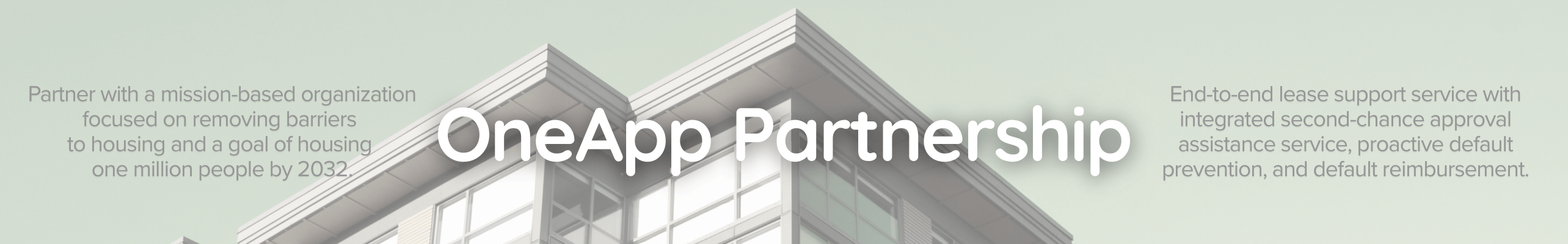 OneApp Partnership banner
